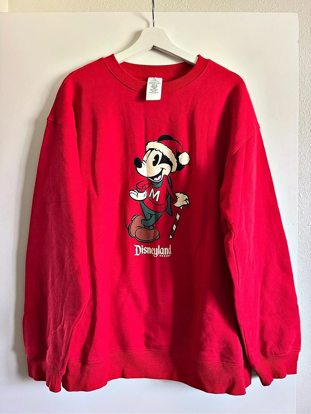 Disney Disneyland Mickey Mouse sweatshirt Mickey Mouse Red Sweatshirt
